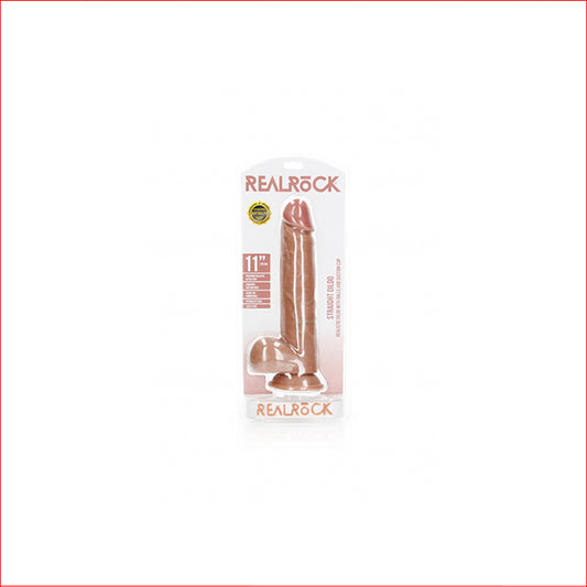 Realrock 11" Straight with Suction Tan