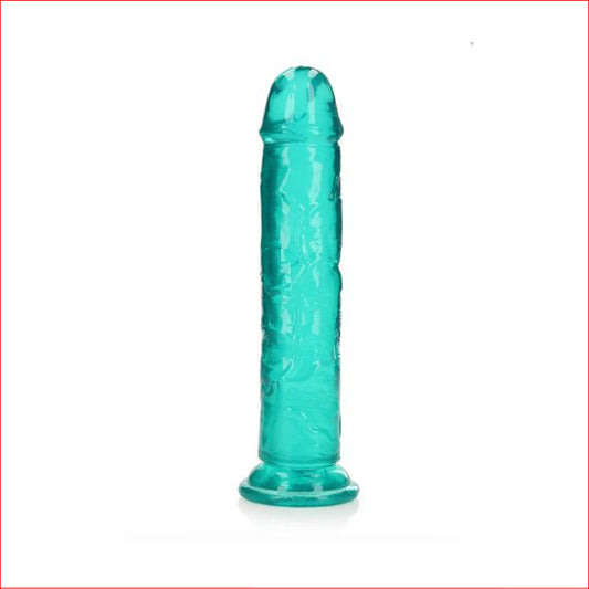 RealRock 9" Turquoise Straight Crystal Clear