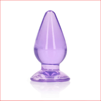 Crystal Clear 3.5" Butt Plug Purple