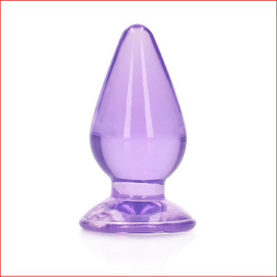 Crystal Clear 4.5" Butt Plug Purple