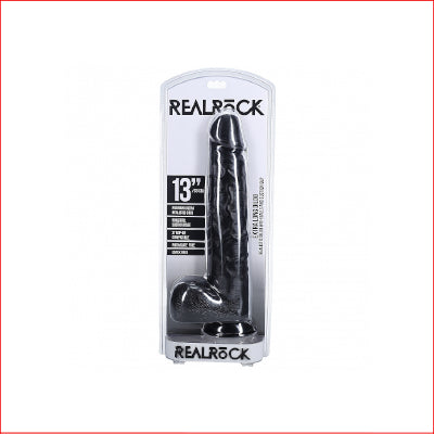 RealRock Ultra Straight w Balls 13" Black