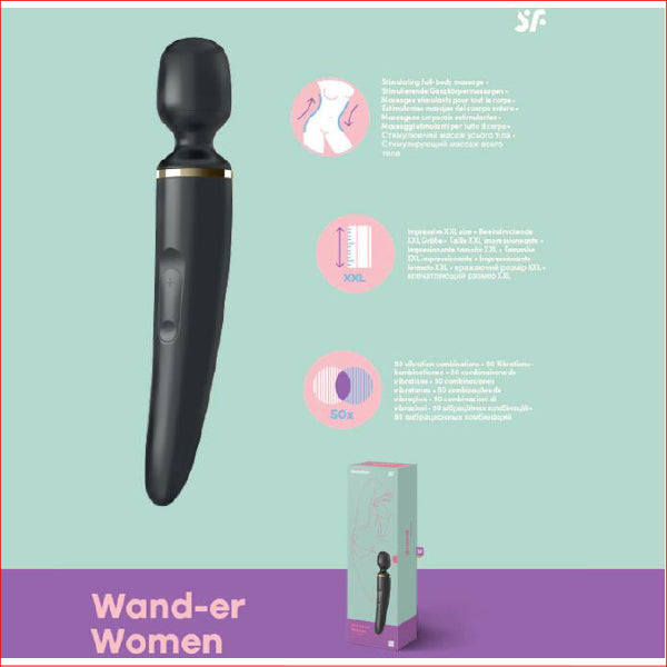 Satisfyer Wand-er Woman Black