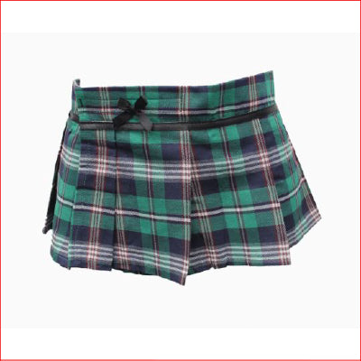 Tartan Wrap Skirt Green Small