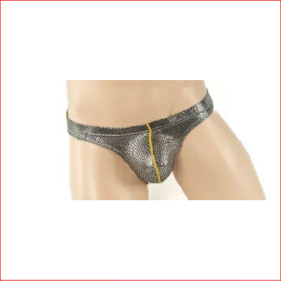 254 Mens Brief Silver Large