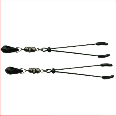 Spartacus Tweezer Beaded Black Pearl
