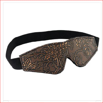 Brown Floral Print Blindfold