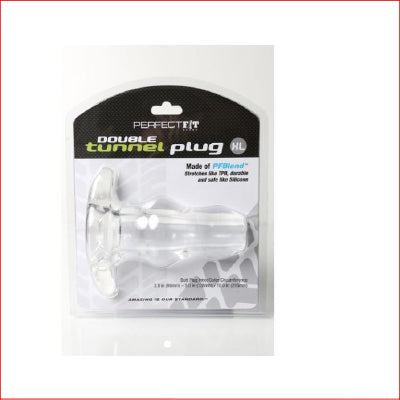 Tunnel Plug Double XL Clear