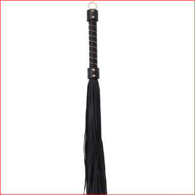 Faux Leather Flogger with Gold Chain