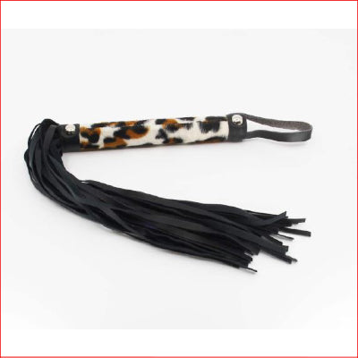 BB PU Flogger Leopard Print