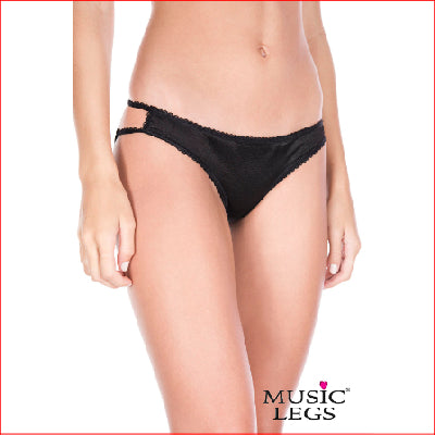 Strappy Back Details Panty Black OS