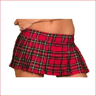 School Girl Skirt Red L/XL