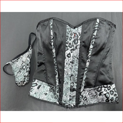 Animal Print Boned Corset Size 10