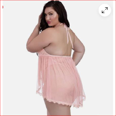 Dreamgirl Skirted Lace Teddy Plus Size