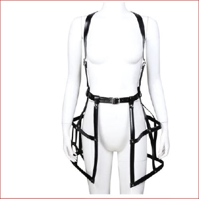 Leather Strap Skirt with Brace OS