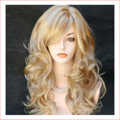 Wig X-Long Gold Blonde with Fringe