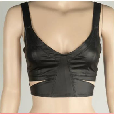 Matte Leather Look Top S/M