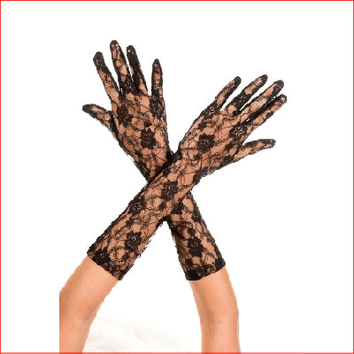 Lace Gloves Black