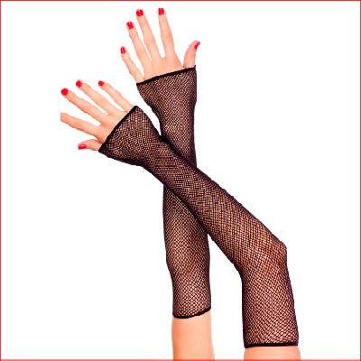 Extra Long Fishnet Fingerless Gloves