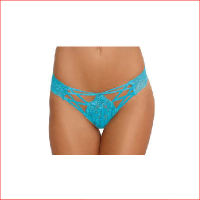 Dreamgirl 1435 CrissX Lace Turquoise Large