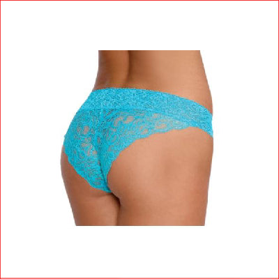 Dreamgirl 1435 CrissX Lace Turquoise Large