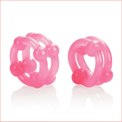 Island Rings Double Stacker Pink