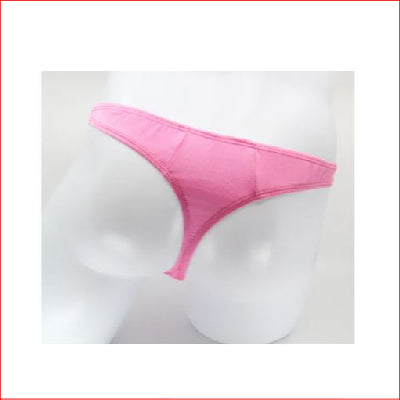 Mens Lace Thong Lycra Back Pink S/M