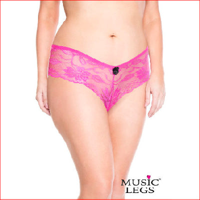 Cheeky Lace Panty with Bow 1X/2X