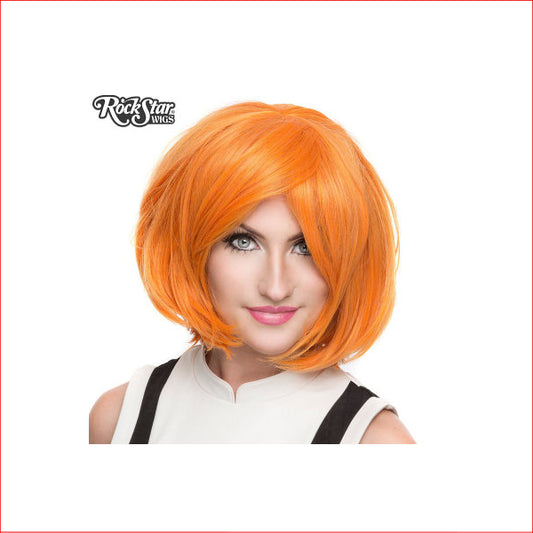 RockStar Hologram Wig 12" Pumpkin Orange