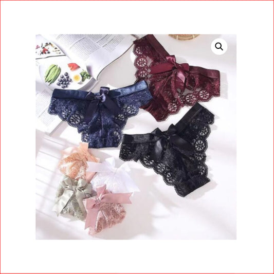 170 Lace Bow Back G-S Flesh Large