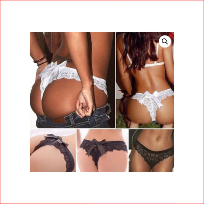 170 Lace Bow Back G-S Flesh Large
