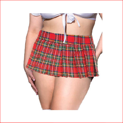 Velcro Wrap Around Skirt 1X/2X Red