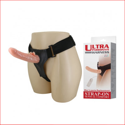 Ultra Passionate Vibrating Dildo with Harness