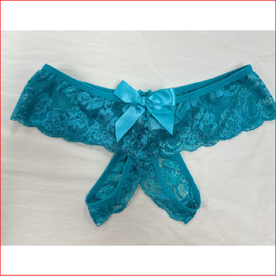 Lace Crutchless G-String Mint 8