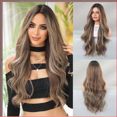 Wigs Long Brunette Blonde