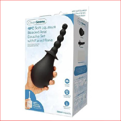 4pc Soft Squeeze Beaded Anal Doche Set