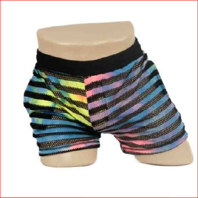 2316b Men's Tie Dye Shorts Rainbow Medium