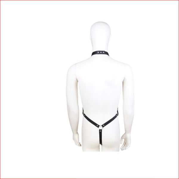 Mens Wet Look G with Harness