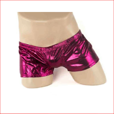 Mens Glitter Hot Pants Hot Pink Large