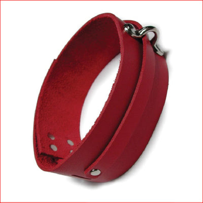 KinkLab Leather Collar Red