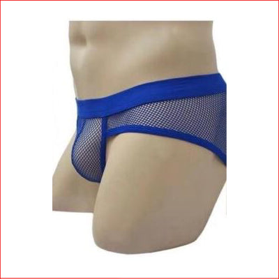 258 Mens Mesh Boxer Blue Large