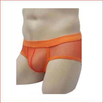 258 Mens Mesh Boxer Orange Medium
