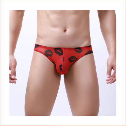 261 Mens Kiss Kiss G-String Red L