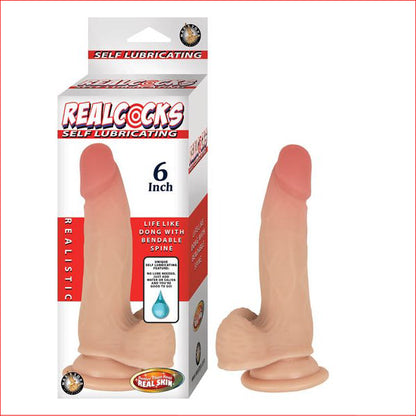RealCocks 6" Bendable Self Lubricating