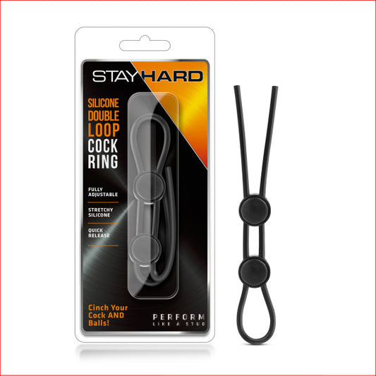 Stay Hard Silicon Double Loop Cock Ring