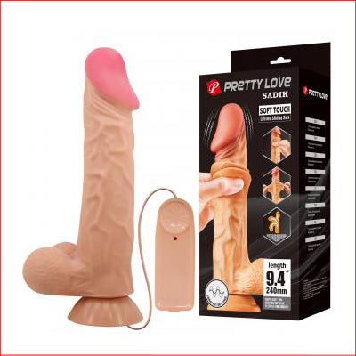 Sliding Skin Vibrating Sadik 9.4"