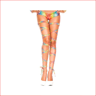 Metallic Rainbow Leg Wrap