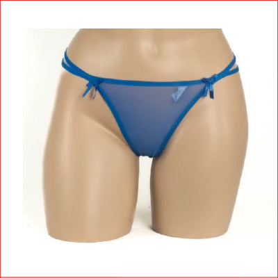 Tassel G-String Blue O/S