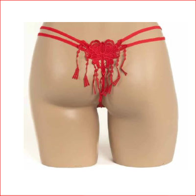 Tassel G-String Red O/S