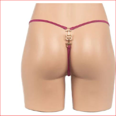 Jeweled Lace G-String Purple O/S