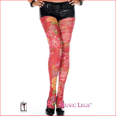 Blooming Flowers Pantyhose